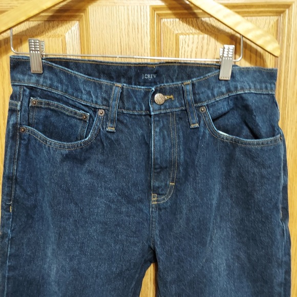 J Crew 484 Slim‎ Fit Jeans Men Size 32x34 (32x33.5 actual) Dark Blue Denim - Picture 2 of 8